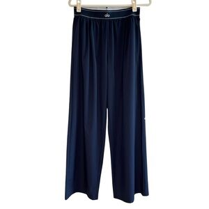 ALO Yoga Navy Wide Leg Pull-On Pants